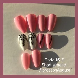 Wind catcher press on nails | gel press on | High quality | short almond | c15